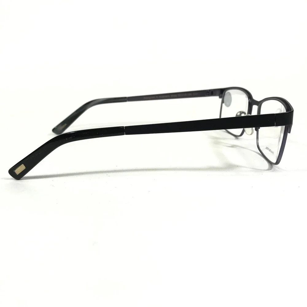 Iconik Eyeglasses Frames Miles C01 Black Gray Rectangular Full Rim 53-19-140
